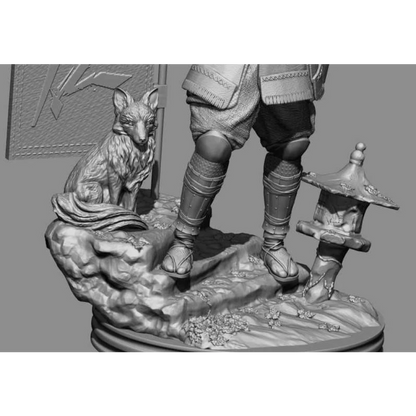 Digital STL Tsushima Japanese Samurai