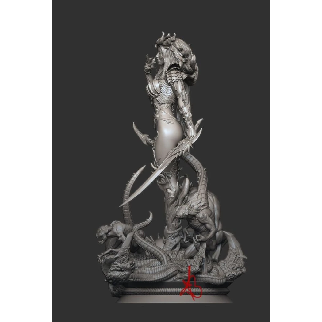 Digital STL Witchblade PinUp