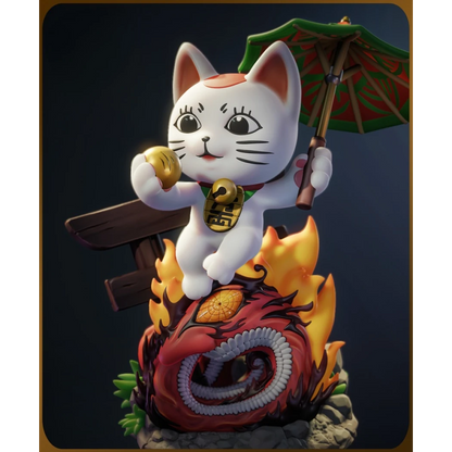 Digital STL Turbo Granny Cat Dandadan