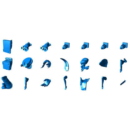 Digital STL Saber Beautiful Girl