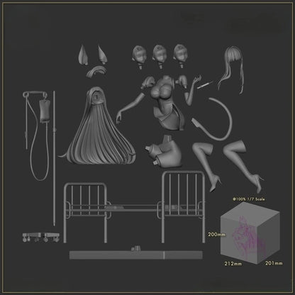 Digital STL Cat Nurse Yomi