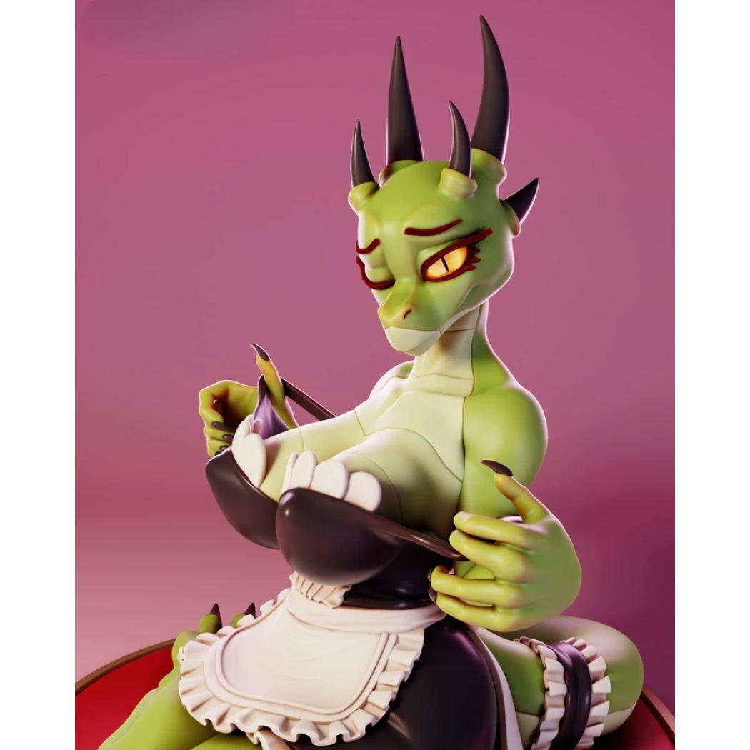 Digital STL Argonian Maid