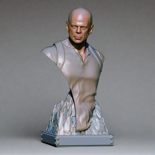 60mm BUST 3D Print Model Kit John McClane Warrior Movie Unpainted