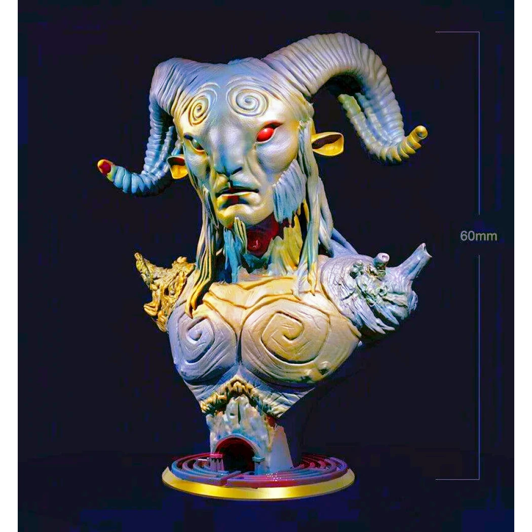 60mm BUST 3D Print Model Kit Satyr Draenei Warcraft Fantasy Unpainted