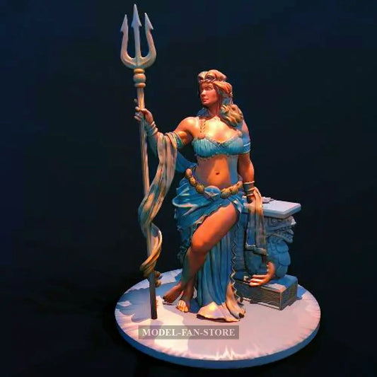 60Mm Resin Model Kit Beautiful Girl Sea Queen Fantasy Td-6173 Unpainted Full Figure Other Scale