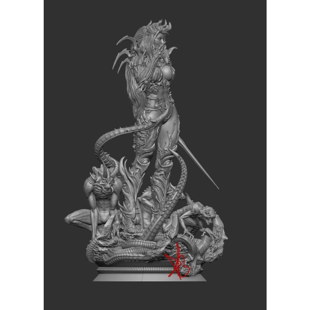 Digital STL Witchblade PinUp