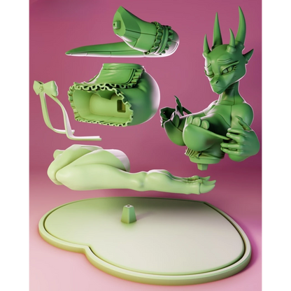 Digital STL Argonian Maid