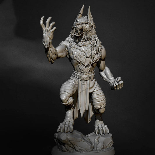 1/35 - 1/6 3D Print Model Kit Warrior Werewolf TD-2676 Fairy Tales Unpainted