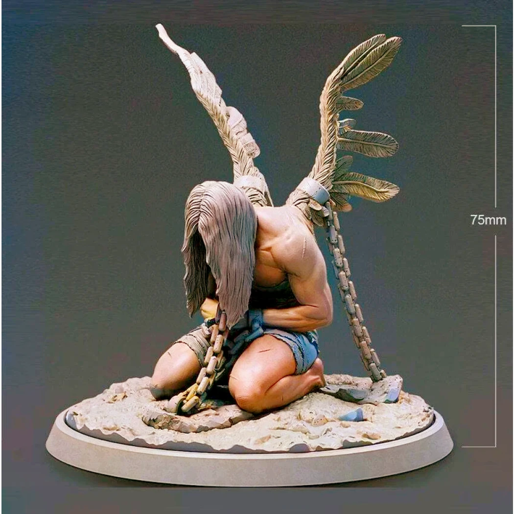 75mm 3D Print Model Kit Fallen Angel Unpainted