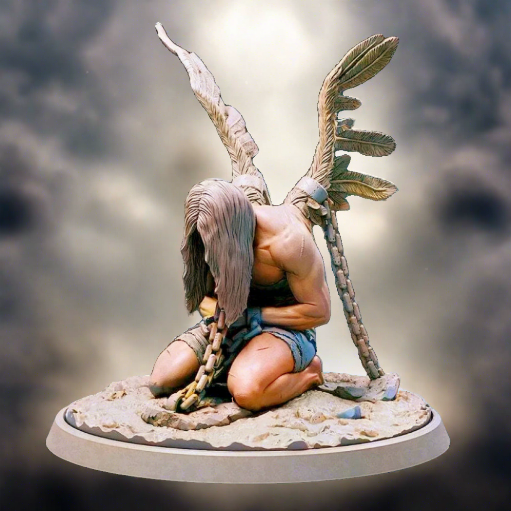 75mm 3D Print Model Kit Fallen Angel Unpainted