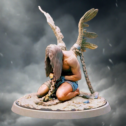 75mm 3D Print Model Kit Fallen Angel Unpainted