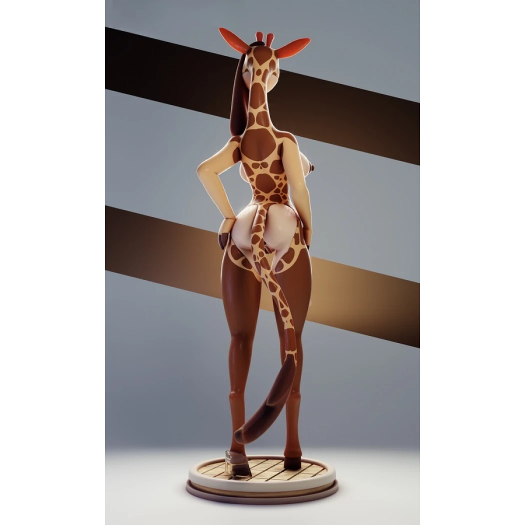 Digital STL Furry Giraffe
