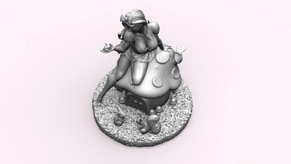 1/35 - 1/9 3D Print Model Kit Beautiful Girl Alice in Wonderland Unpainted