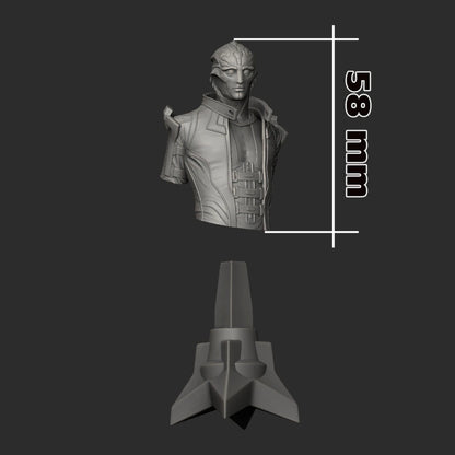 Digital STL Thane Krios Sculpture & Bust