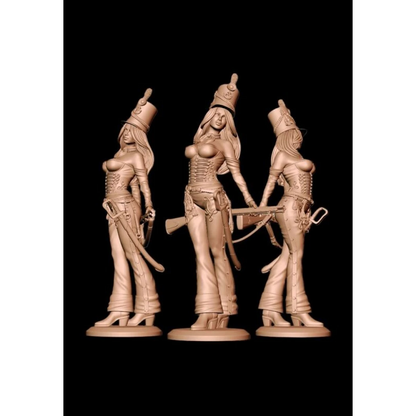 Digital STL Napoleonic Wars Sexy Girls Pin Up