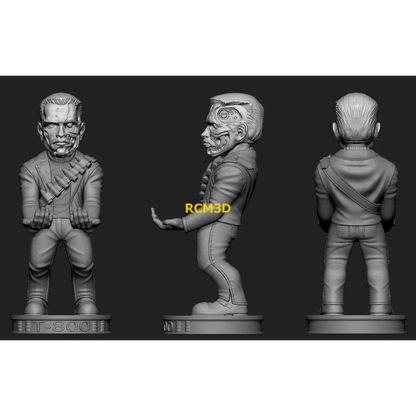 Digital STL Terminator Arnold Cellphone and Joystick Holder