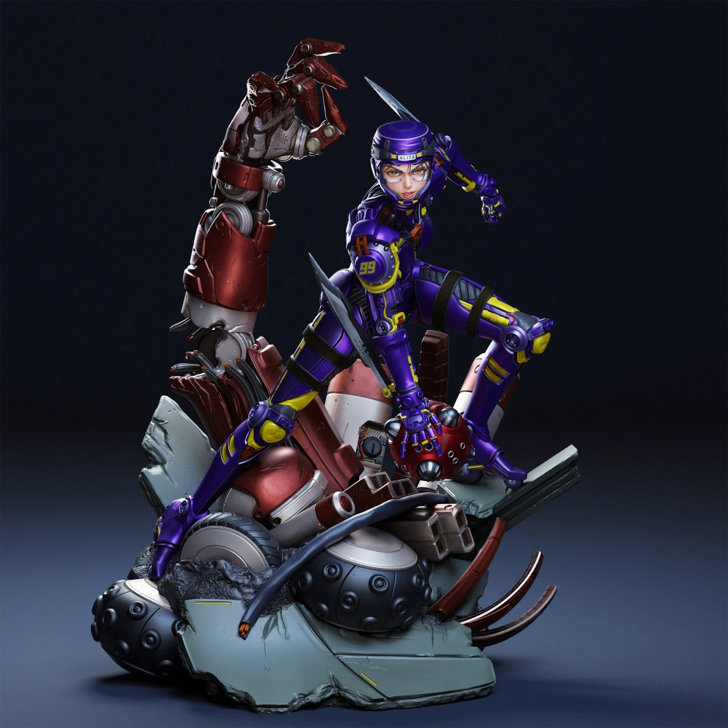 Digital STL Alita Gaming Battle Angel