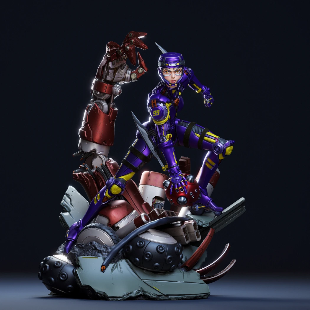 Digital STL Alita Gaming Battle Angel