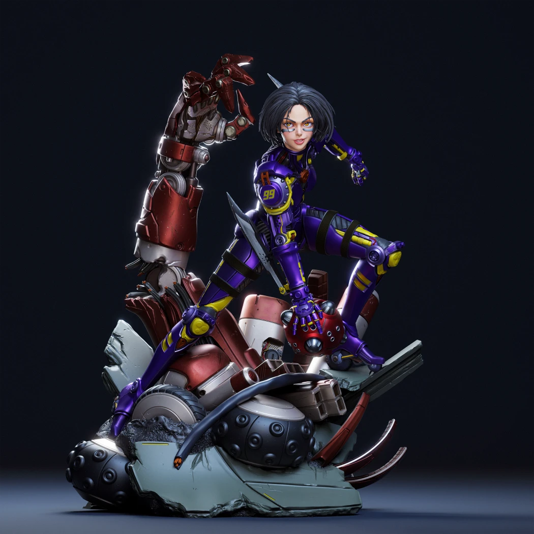 Digital STL Alita Gaming Battle Angel