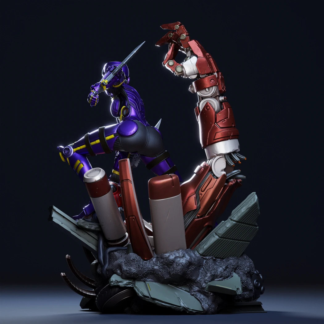 Digital STL Alita Gaming Battle Angel