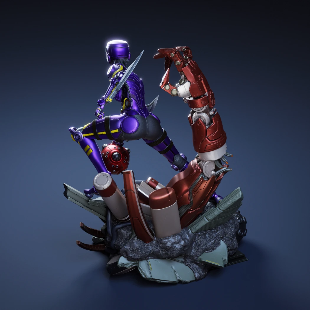 Digital STL Alita Gaming Battle Angel