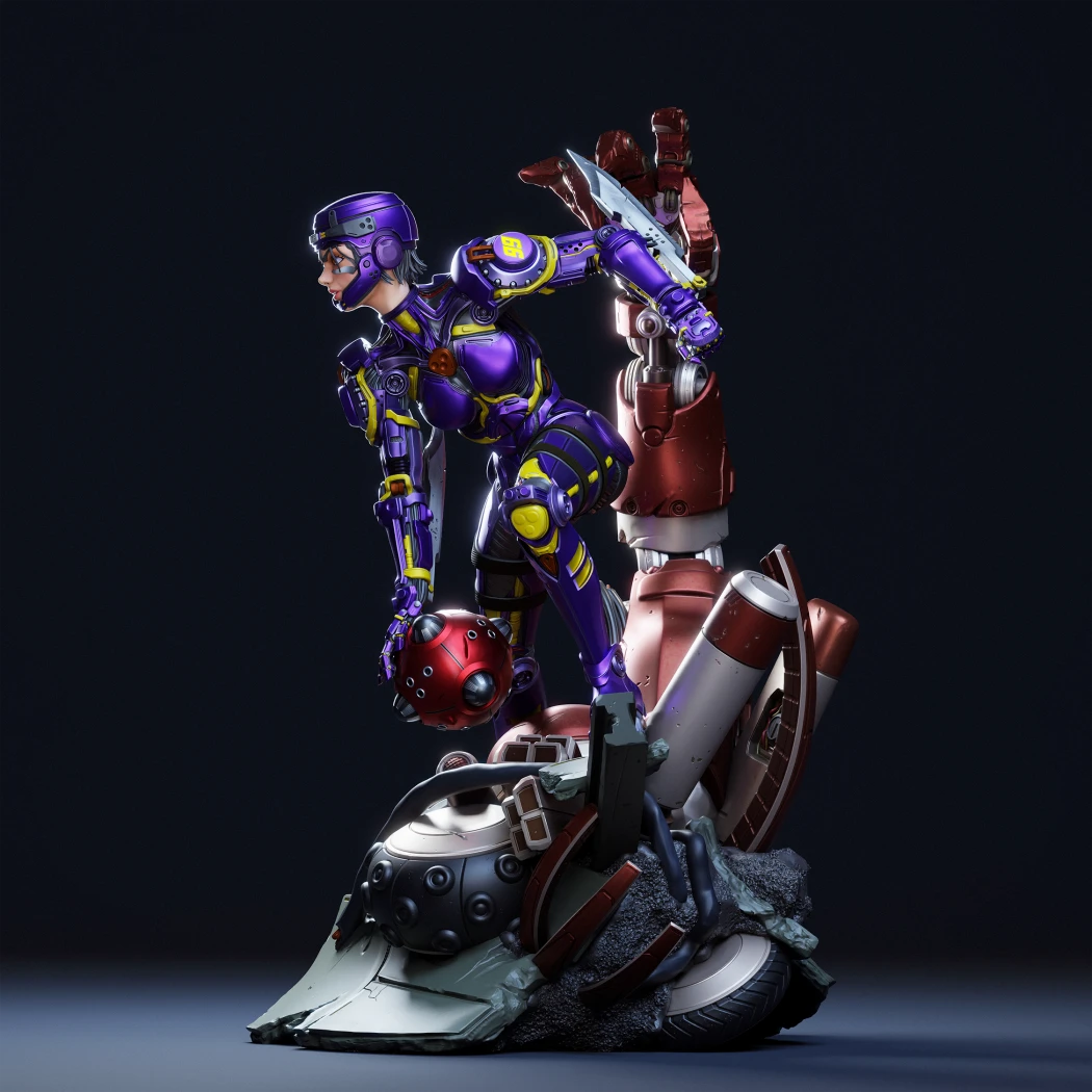 Digital STL Alita Gaming Battle Angel