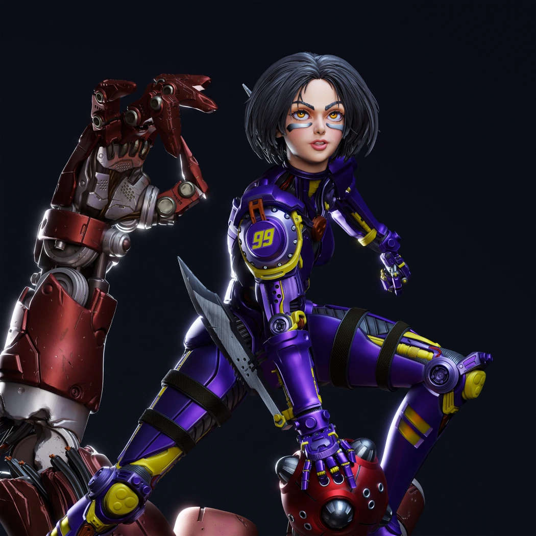 Digital STL Alita Gaming Battle Angel