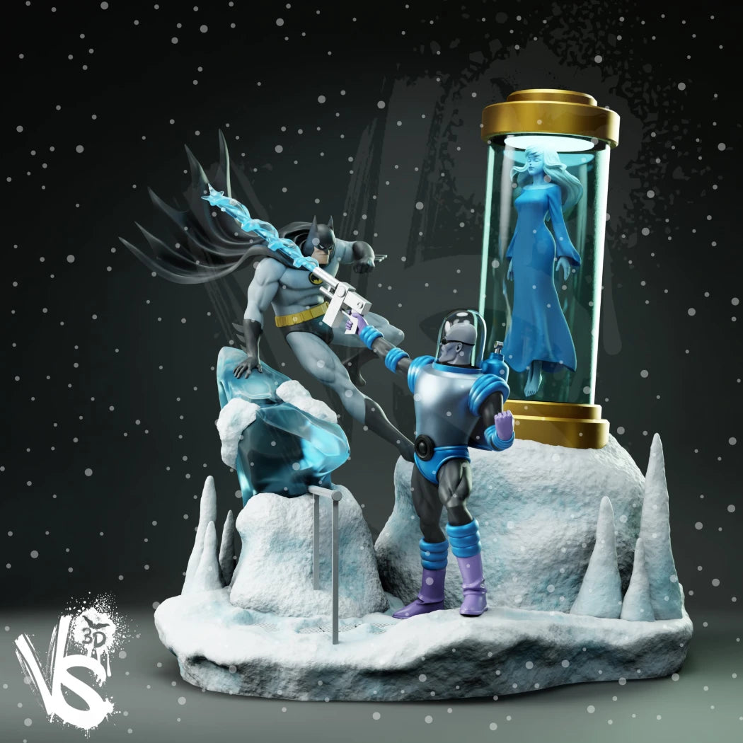 Digital STL MrFreeze_Batman_Diorama