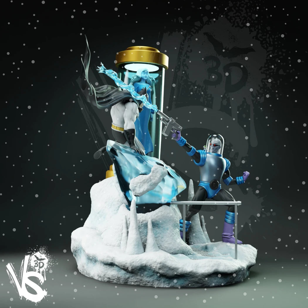 Digital STL MrFreeze_Batman_Diorama