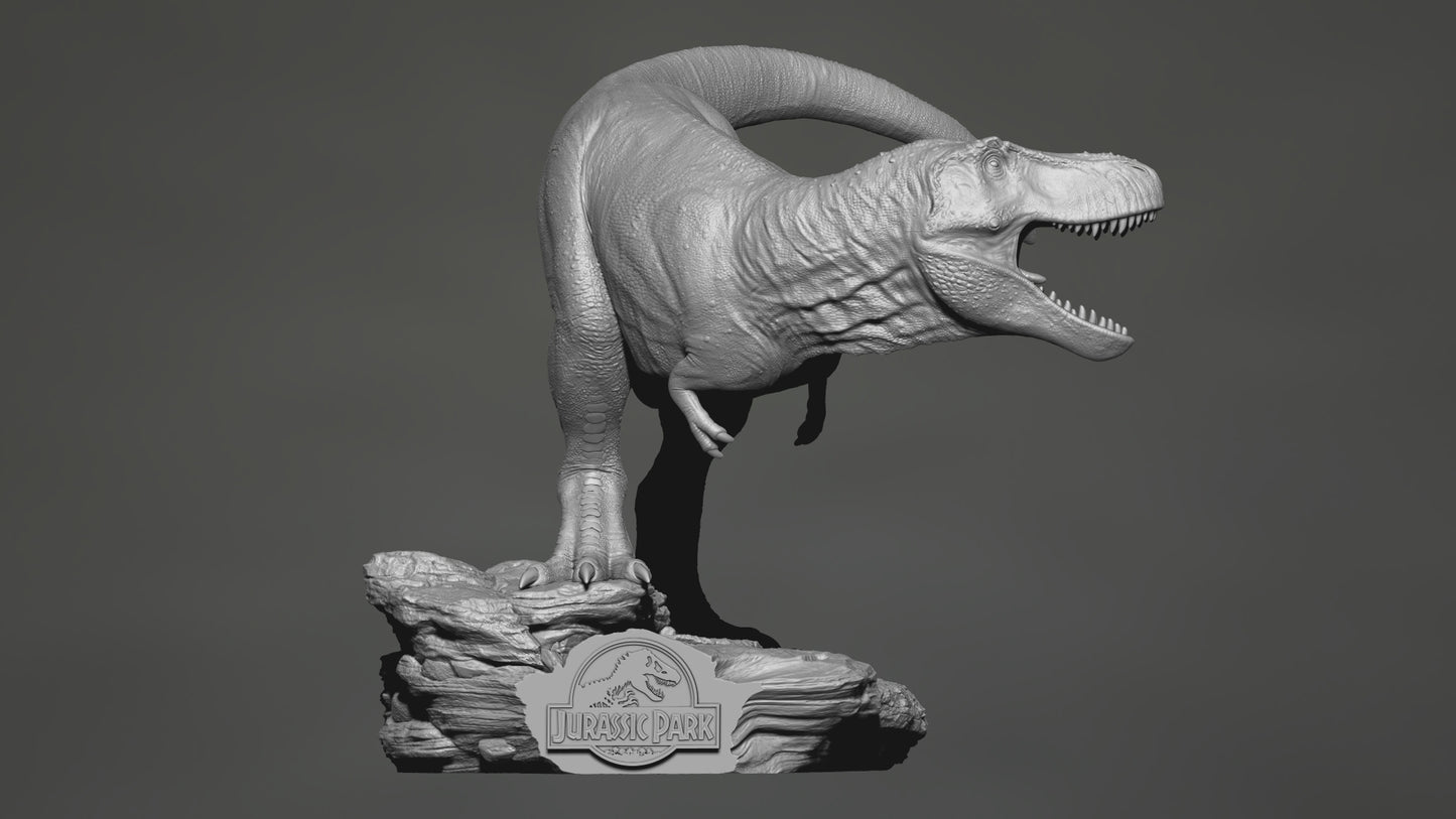 375x245x220mm 3D Print Model Kit Jurassic Park Tyrannosaurus Rex Unpainted