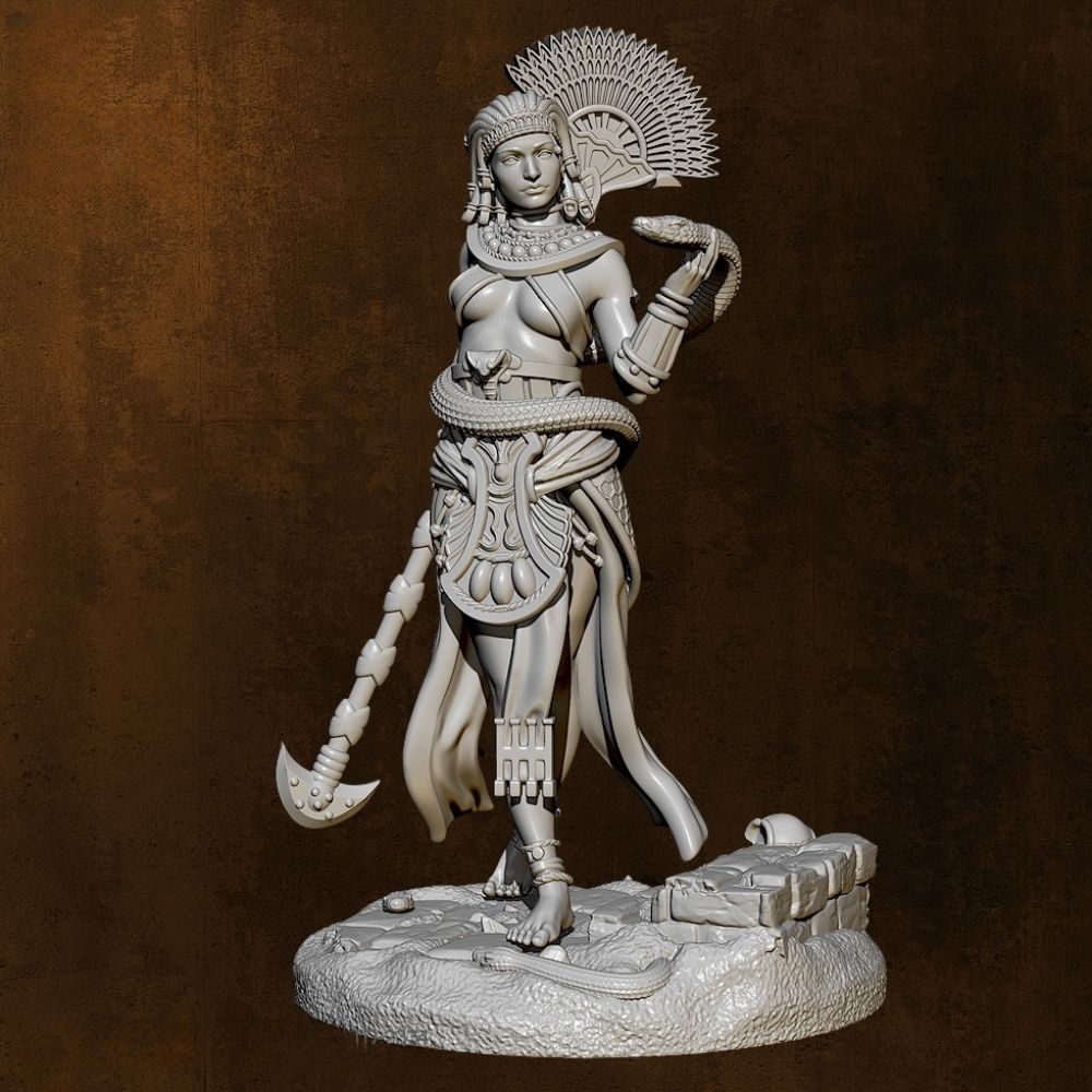 1/32 55mm Resin Model Kit Egyptian Princess Beautiful Girl TD-2334 Unpainted