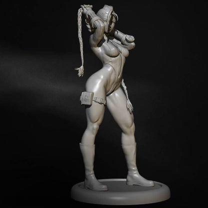 1/5 360mm 3D Print Model Kit Beautiful Girl Universal Soldier Fantasy Unpainted