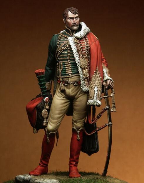 1/18 90mm Resin Model Kit Napoleonic Wars French Colonel Soldier Unpainted