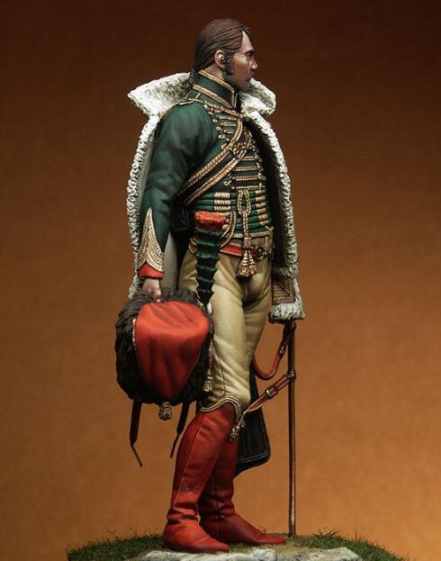 1/18 90mm Resin Model Kit Napoleonic Wars French Colonel Soldier Unpainted
