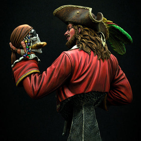 1/9 BUST Resin Model Kit Pirate and Head Unpainted