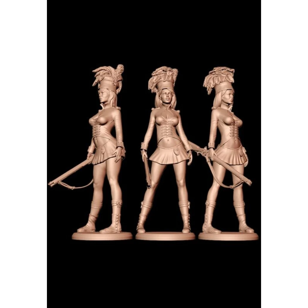 Digital STL Napoleonic Wars Sexy Girls Pin Up