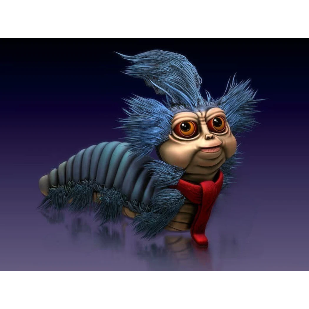 Digital STL Ello the worm