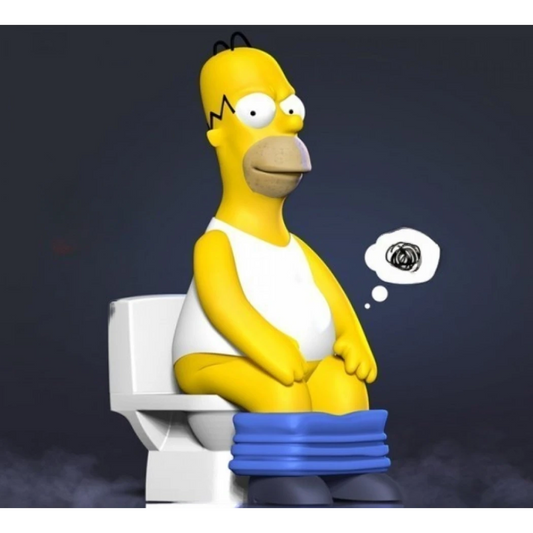 Digital STL Homer with a relaxing moment