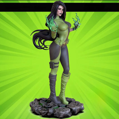 Digital STL Shego Beautiful Girl Superhero