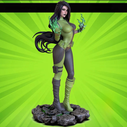 Digital STL Shego Beautiful Girl Superhero