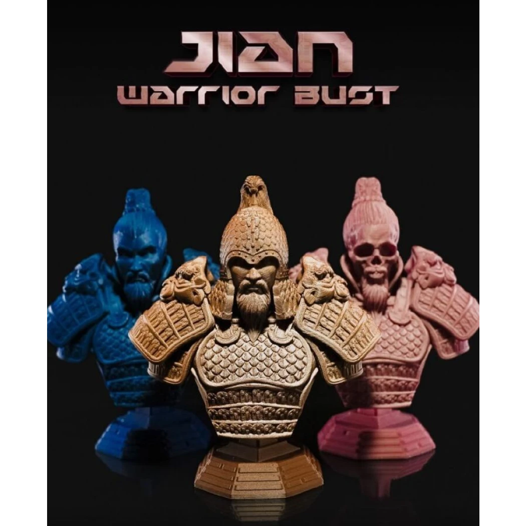 Digital STL Jian Warrior Bust