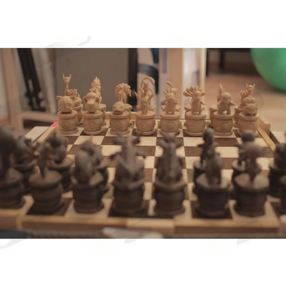 Digital STL Pokemon chess set