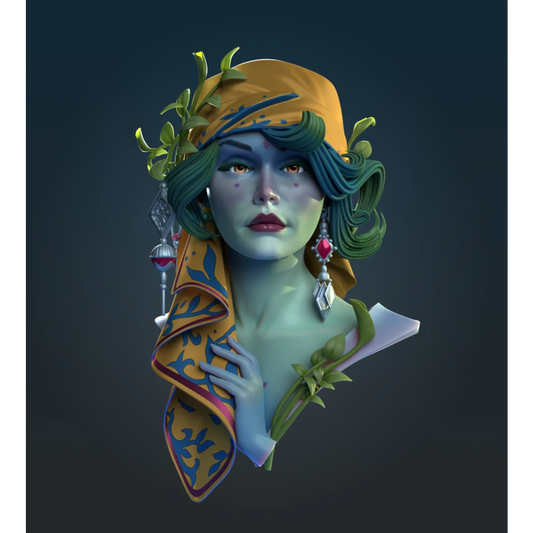 Digital STL Gypsy Witch