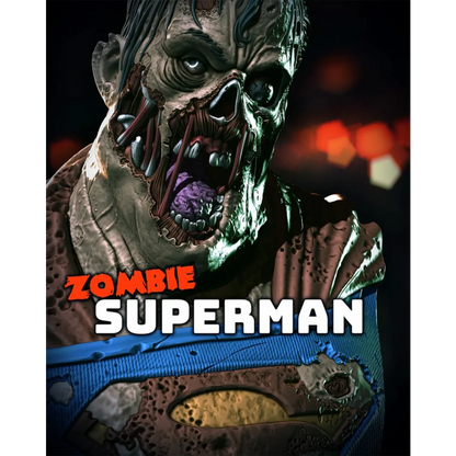 Digital STL Zombie Superman Bust