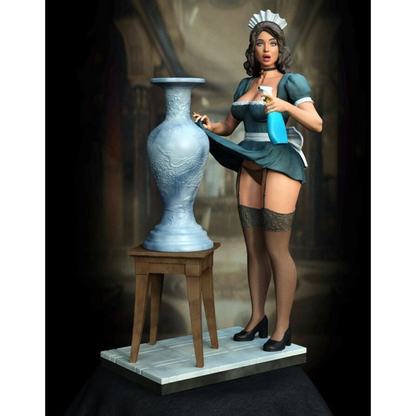 Digital STL Maid Beautiful Girl