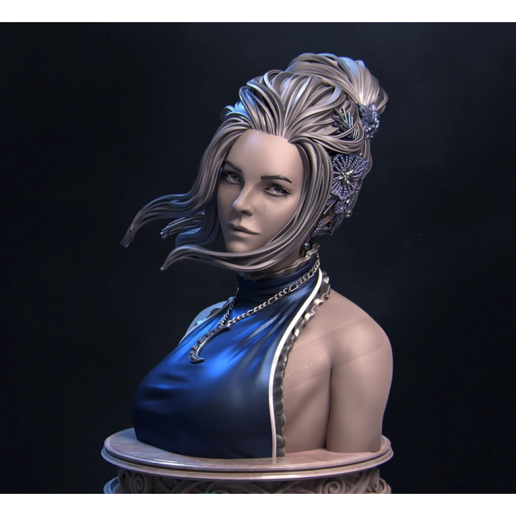 Digital STL Nerikson Luna Bust Beautiful Girl