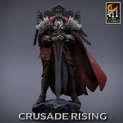 Digital STL Templar King infantery