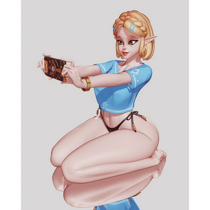 Digital STL Zelda Selfie Anime Sexy Girl