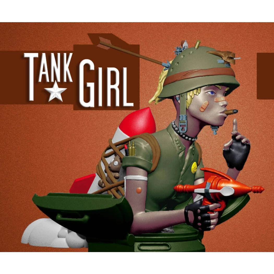 Digital STL Tank Girl Bust