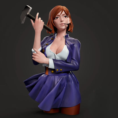Digital STL Nobara Kugisaki Bust Beautiful Girl
